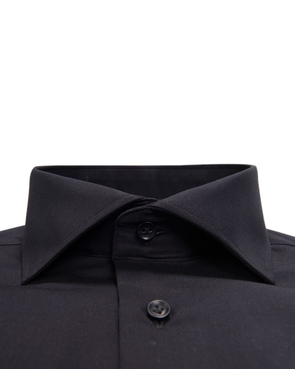 Profuomo Originale Slim fit Overhemd LM Zwart 002303-10-37