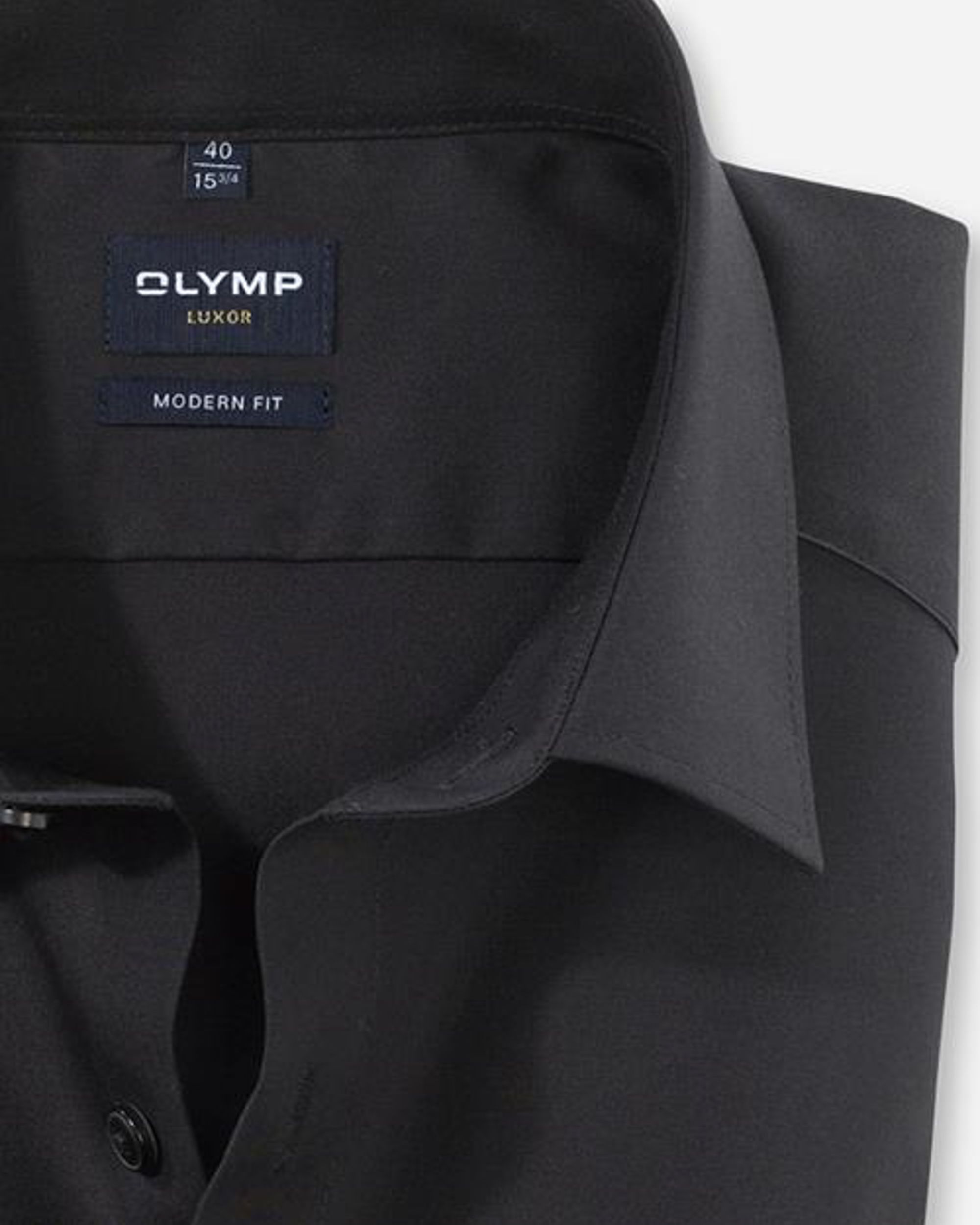 OLYMP Luxor Modern Fit overhemd LM Zwart 011412-10-37