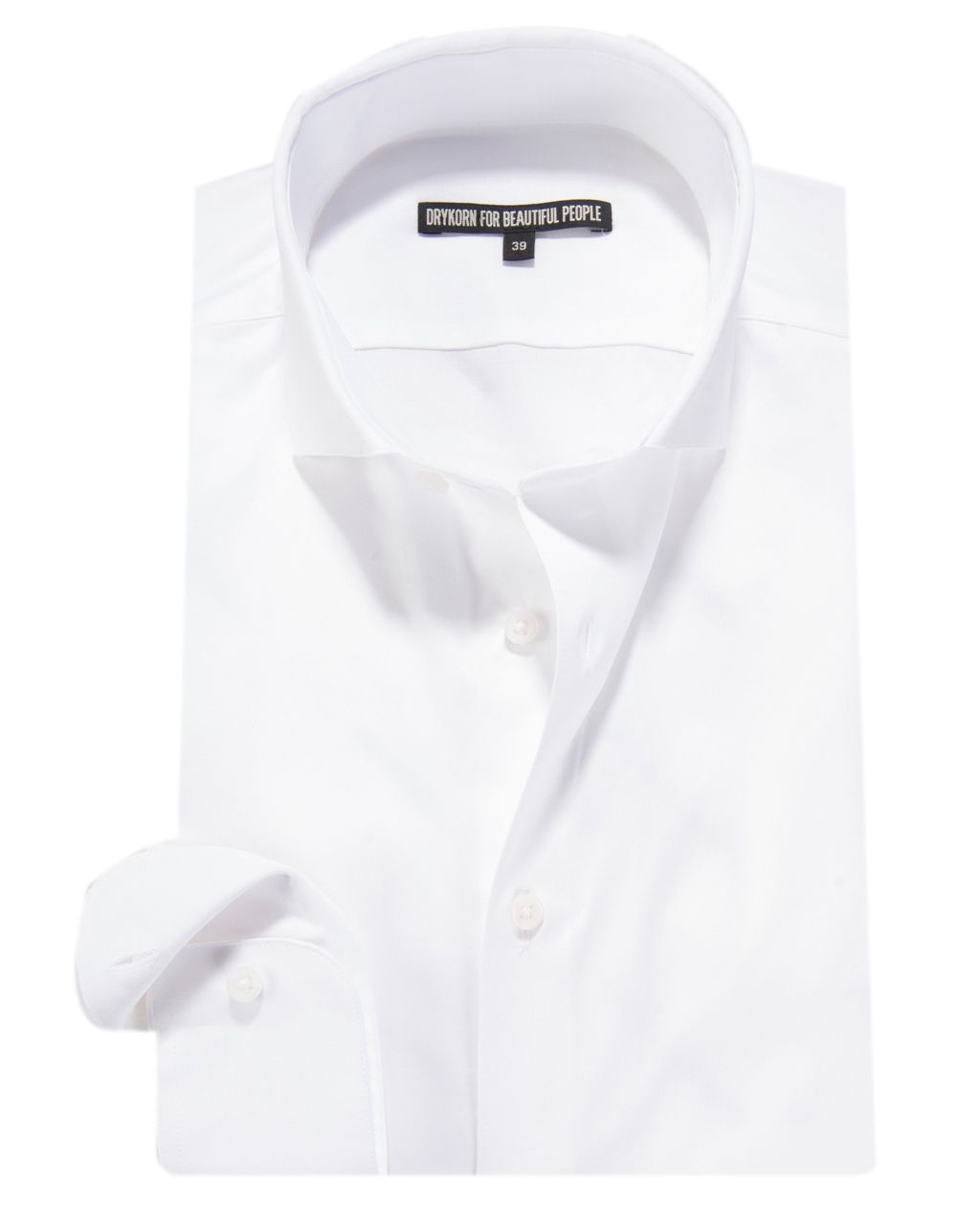 Drykorn Elias Slim fit Overhemd LM Wit 014267-01-37