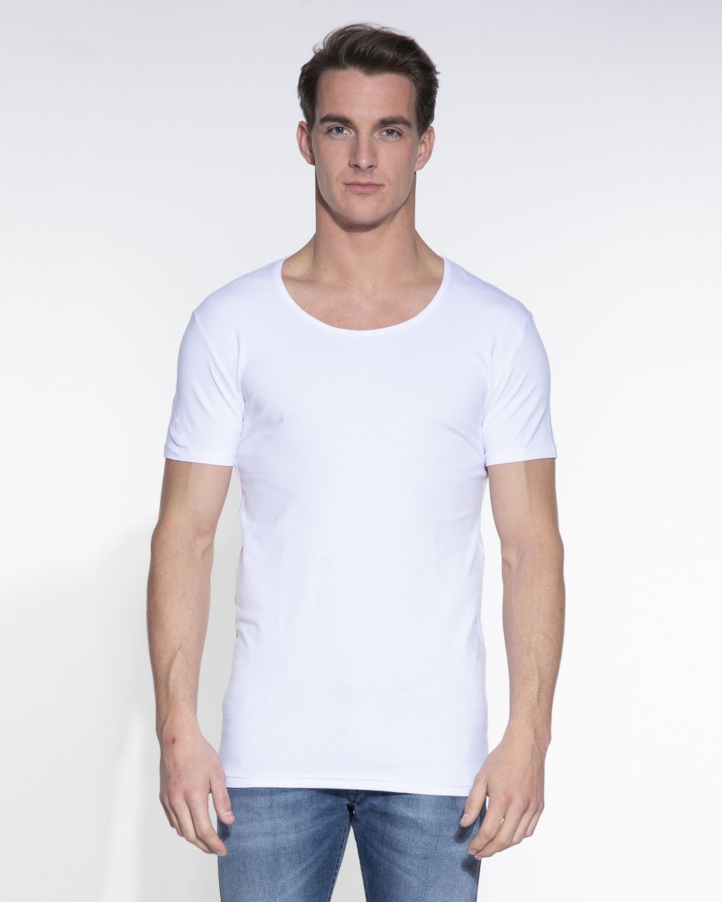 Garage Slim fit T-shirt Ronde hals Wit 024952-01-2XL
