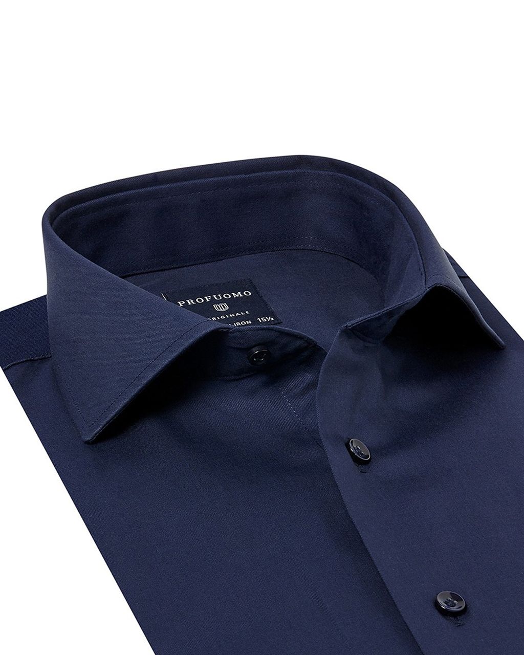 Profuomo Originale Slim fit Overhemd LM Donker blauw 025117-31-37