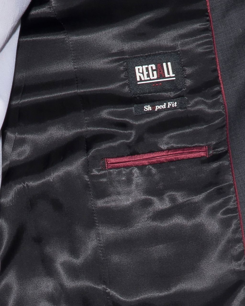 Recall Shaped fit Pak Grijs grote ruit 030157-205-102