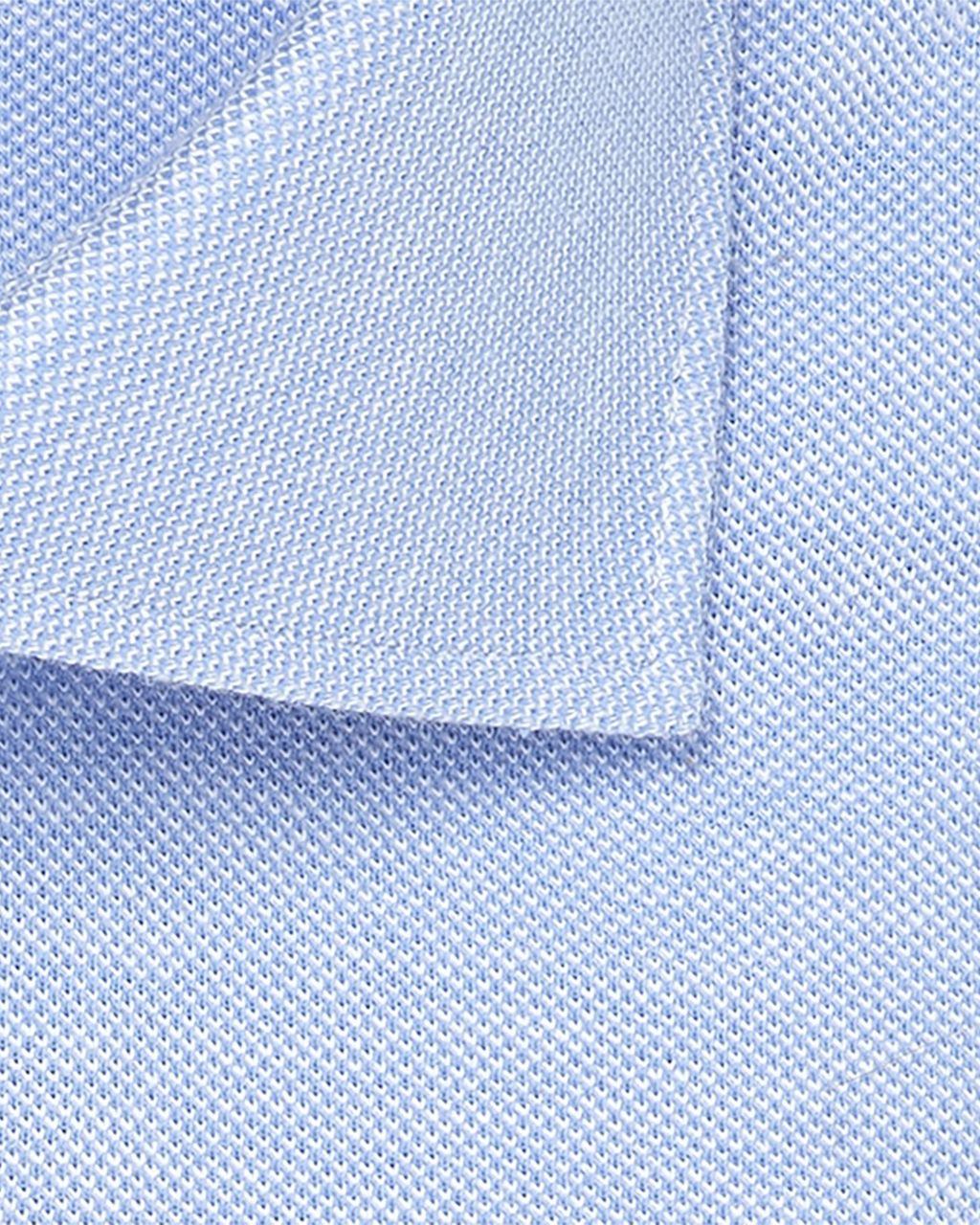 Profuomo Originale Slim fit Knitted Overhemd LM Blauw 031998-32-37
