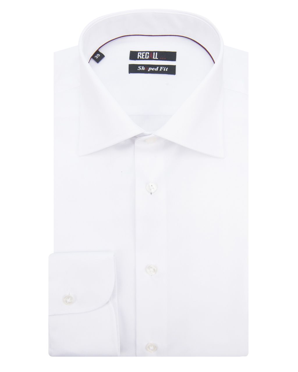 Recall Shaped fit Overhemd LM Wit uni 032665-101-37