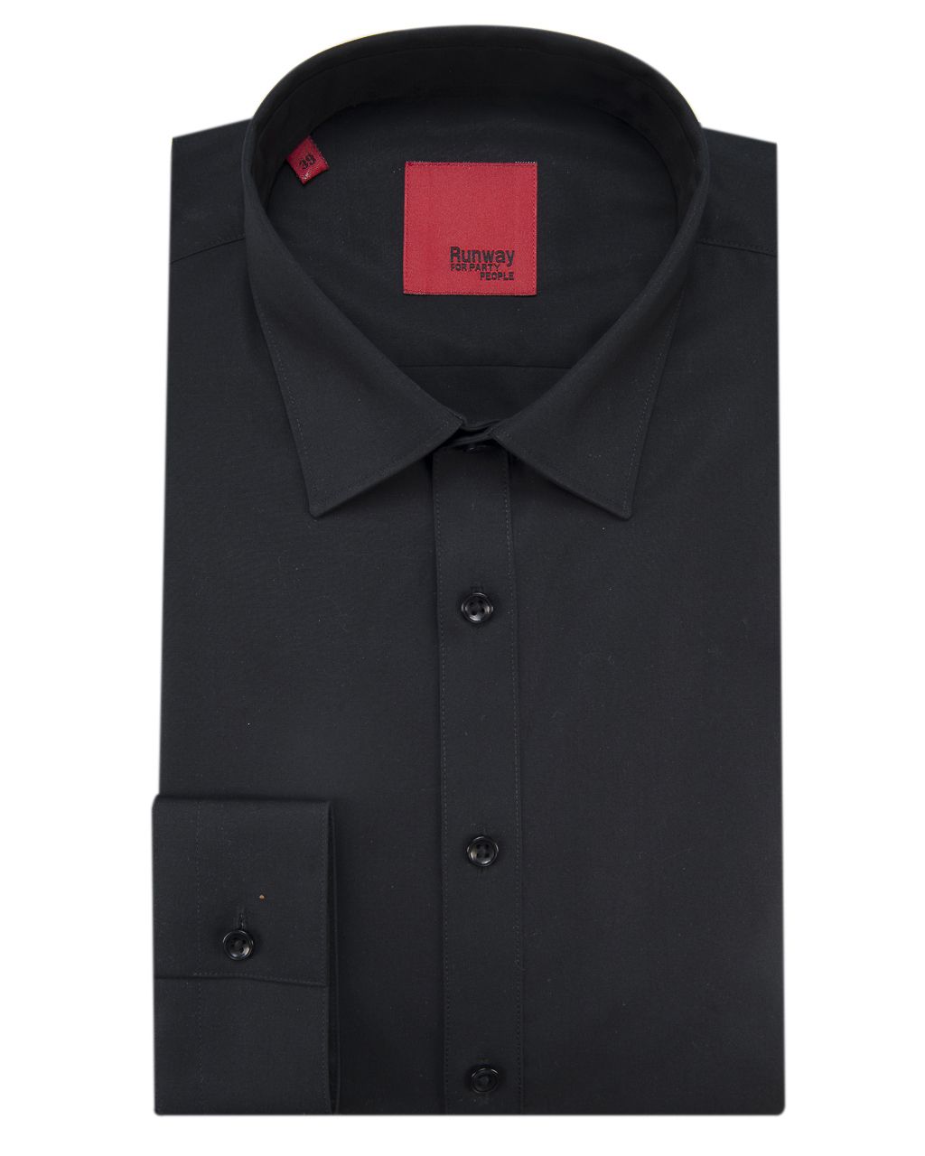 Runway Party Extra slim fit Overhemd LM Zwart uni 033465-291-36