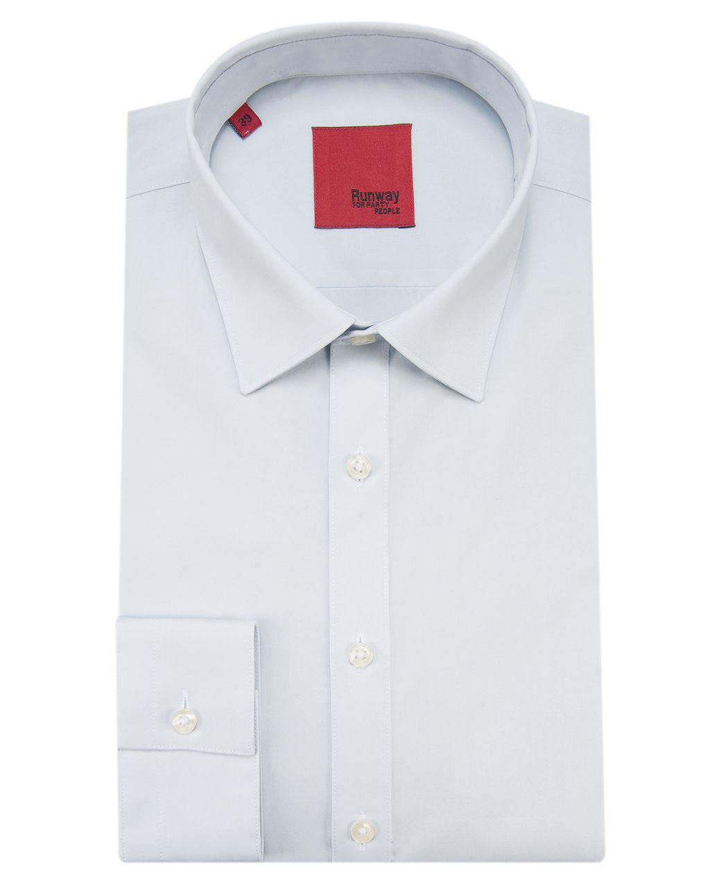 Runway Party Extra slim fit Overhemd LM Lichtblauw uni 033467-311-36