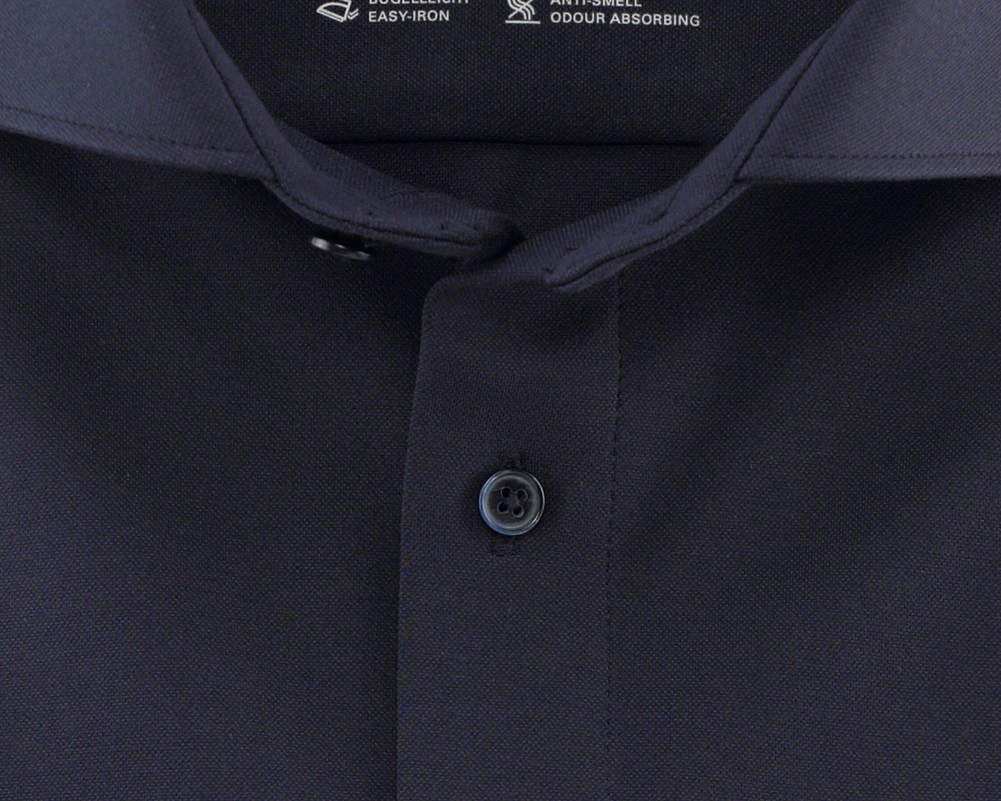 OLYMP 24/7 Modern Fit Overhemd LM Donker blauw 034456-31-47