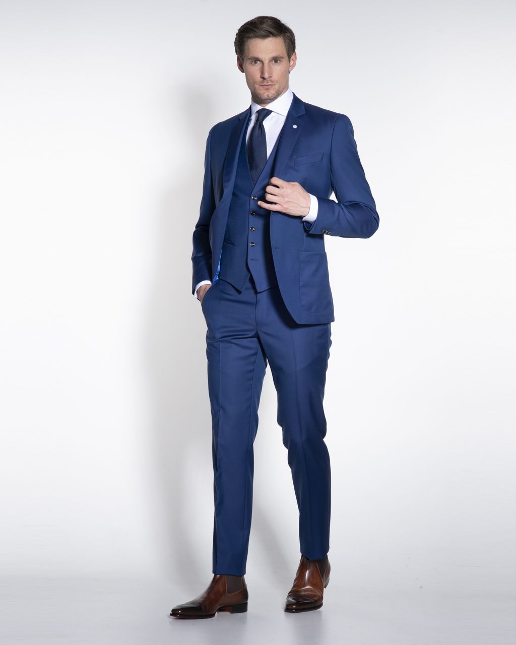 Dutch Dandies Mix & Match Colbert Blauw uni 034469-301-102