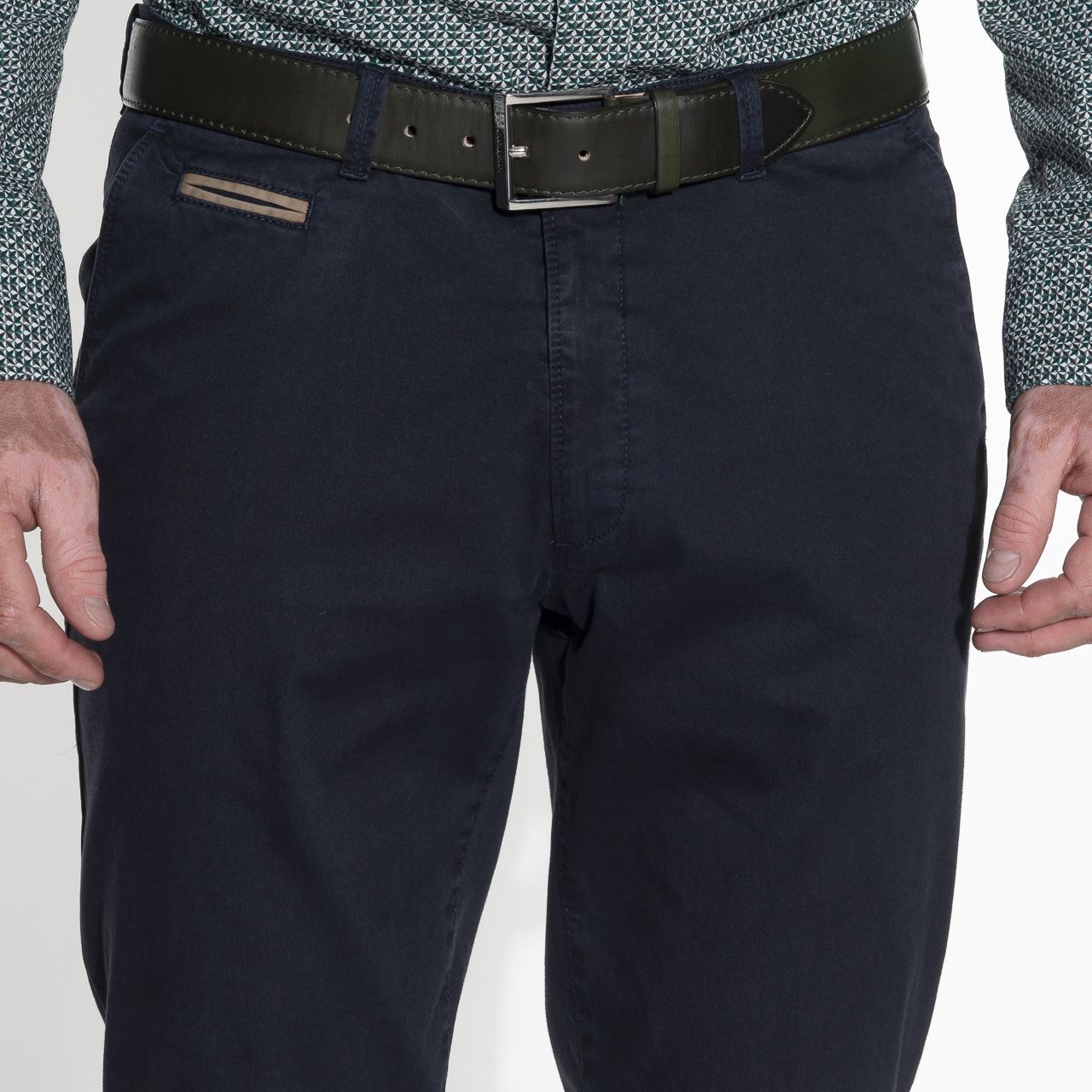 Campbell Classic Chino Donkerblauw uni 036406-381-24