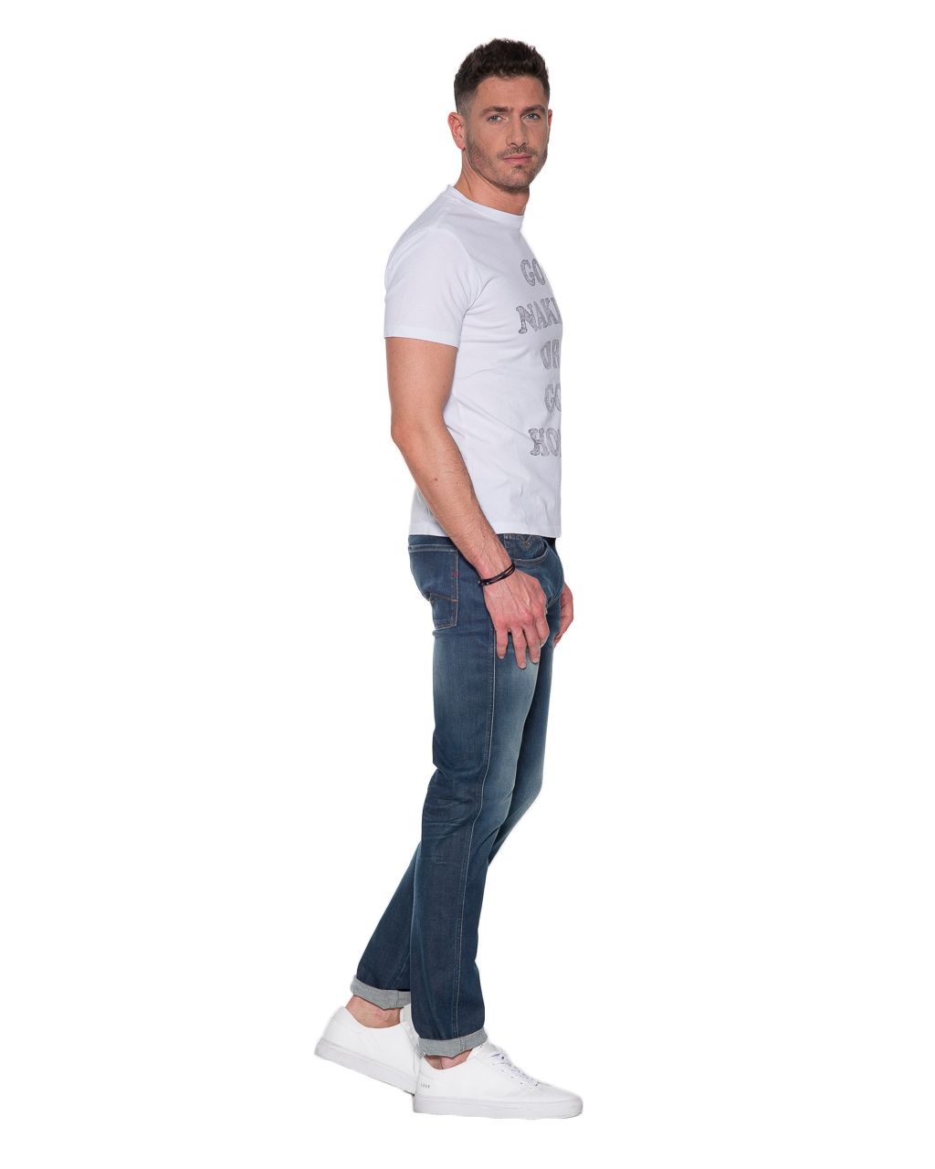 Replay Anbass Hyperflex Jeans Blauw 036743-32-28/32