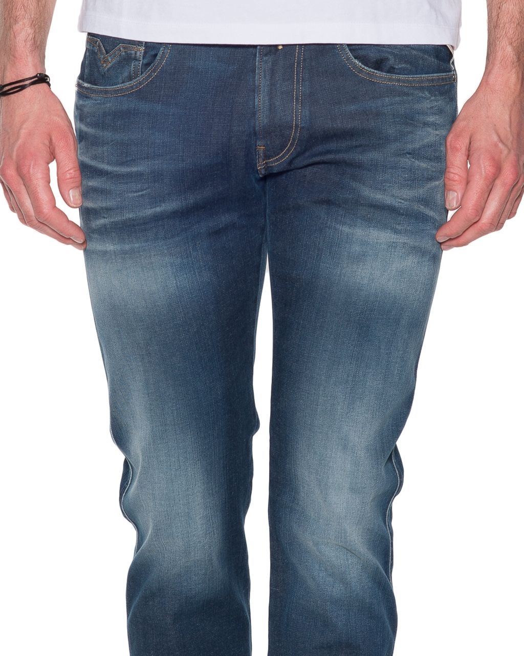 Replay Anbass Hyperflex Jeans Blauw 036743-32-28/32