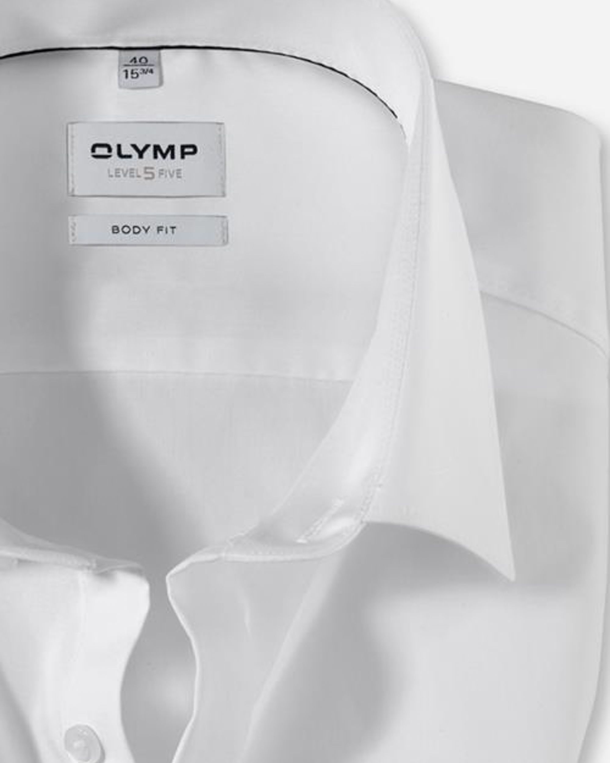 OLYMP Overhemd LM Wit 040747-01-38
