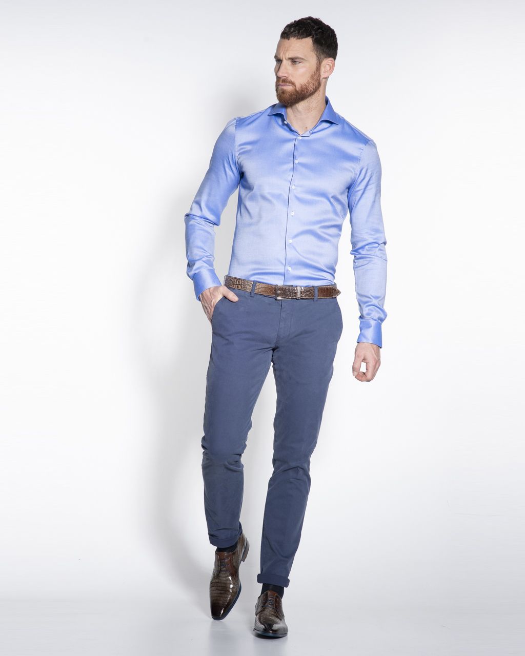 Dutch Dandies Dendos Chino  Blauw 041571-300-102