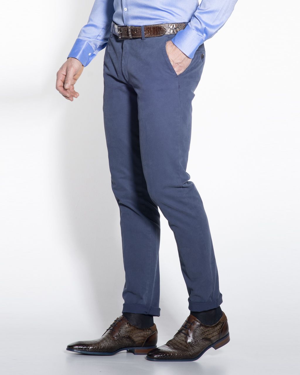 Dutch Dandies Dendos Chino  Blauw 041571-300-102