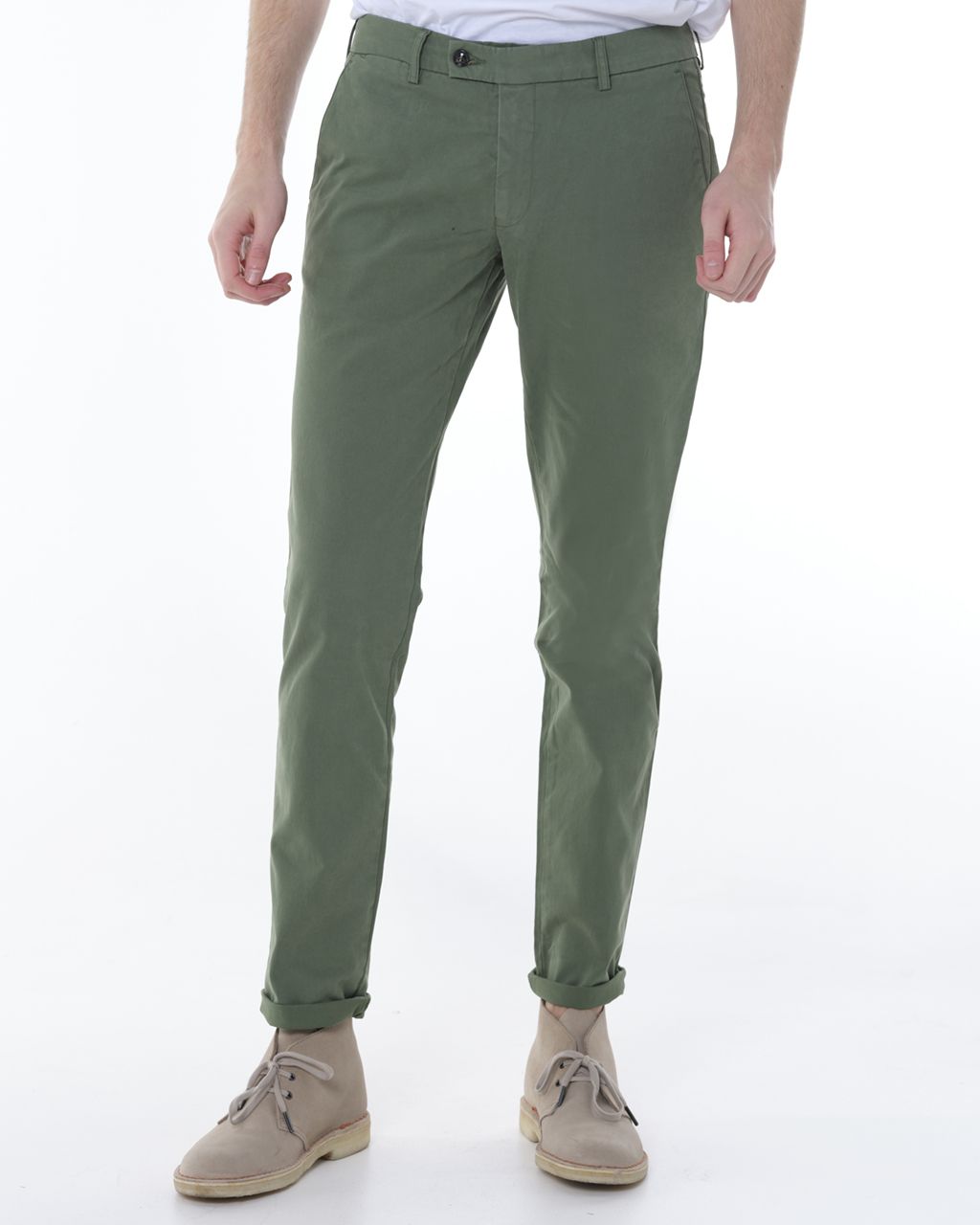 Dutch Dandies Dendos Chino Groen uni 041571-401-102