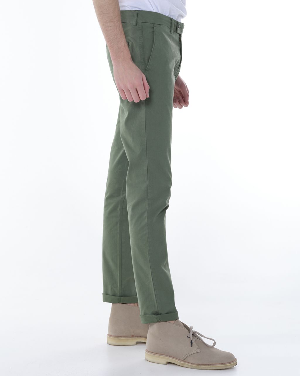 Dutch Dandies Dendos Chino Groen uni 041571-401-102
