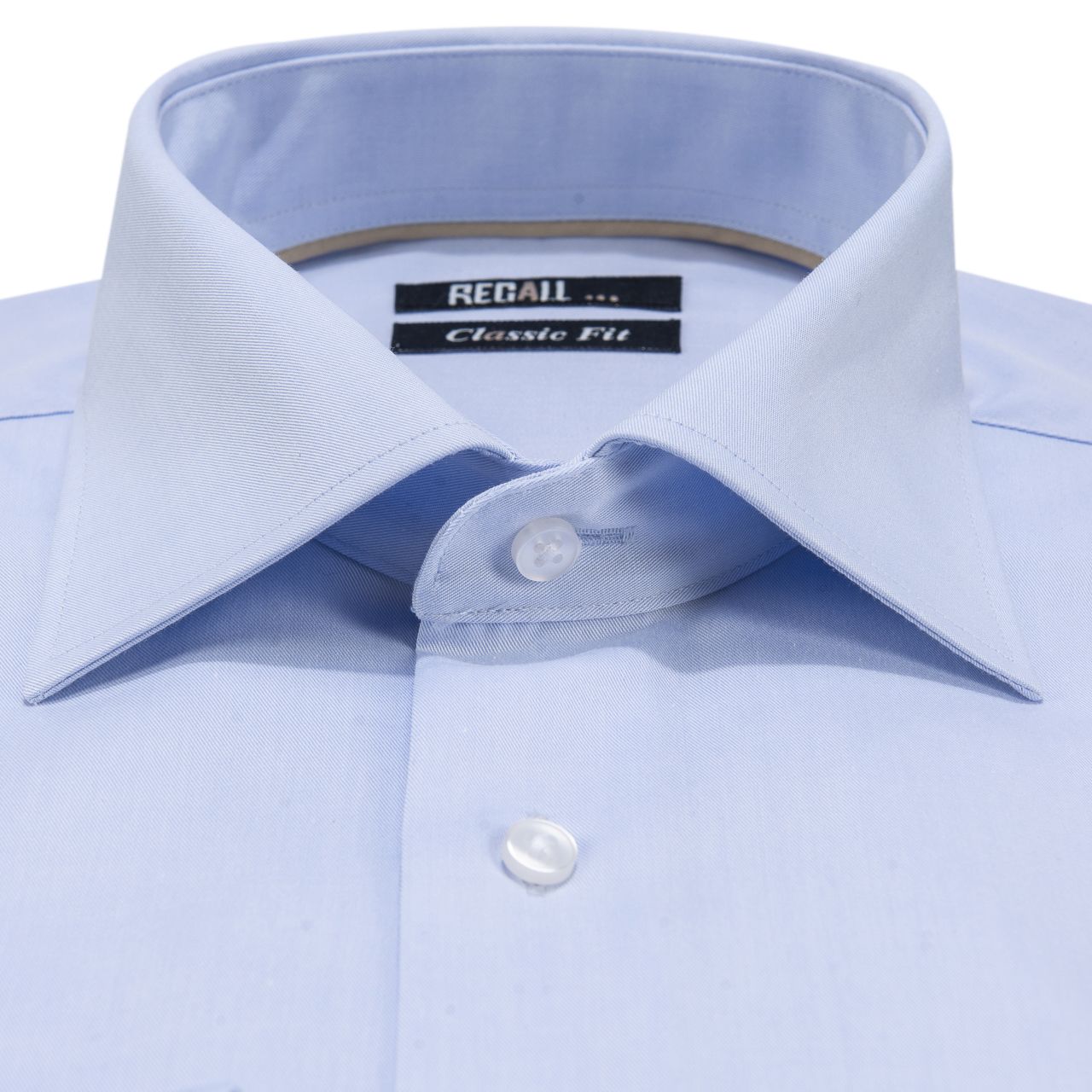 Recall Classic fit Overhemd Extra lange mouwen Lichtblauw uni 043487-000-39
