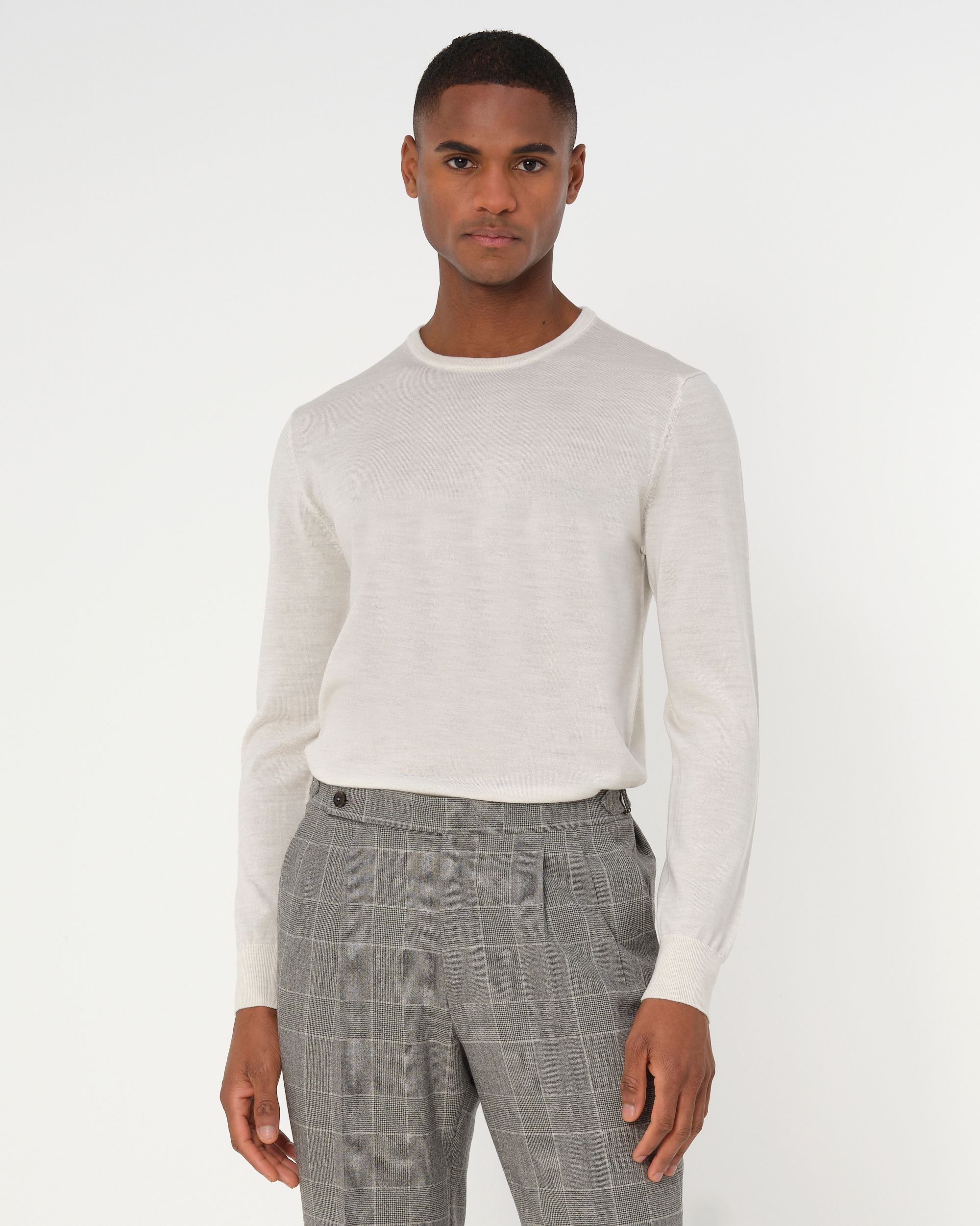 Dutch Dandies Connery Trui ronde hals Off White 044525-001-L