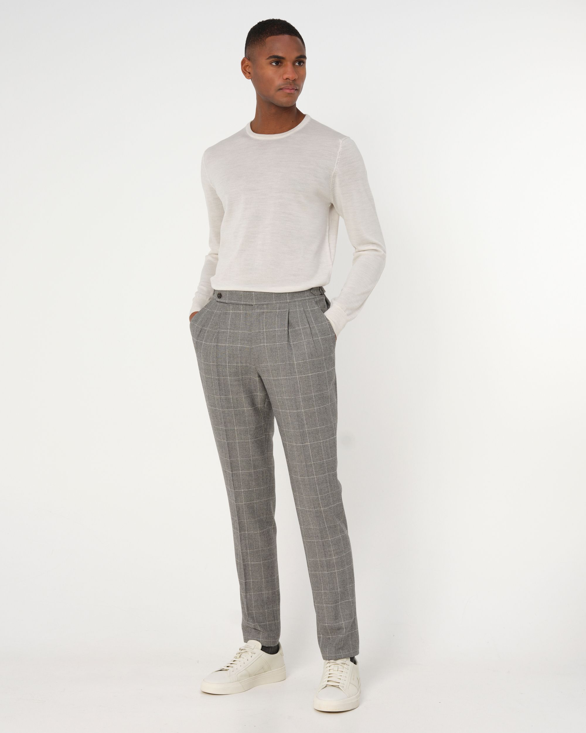 Dutch Dandies Connery Trui ronde hals Off White 044525-001-L