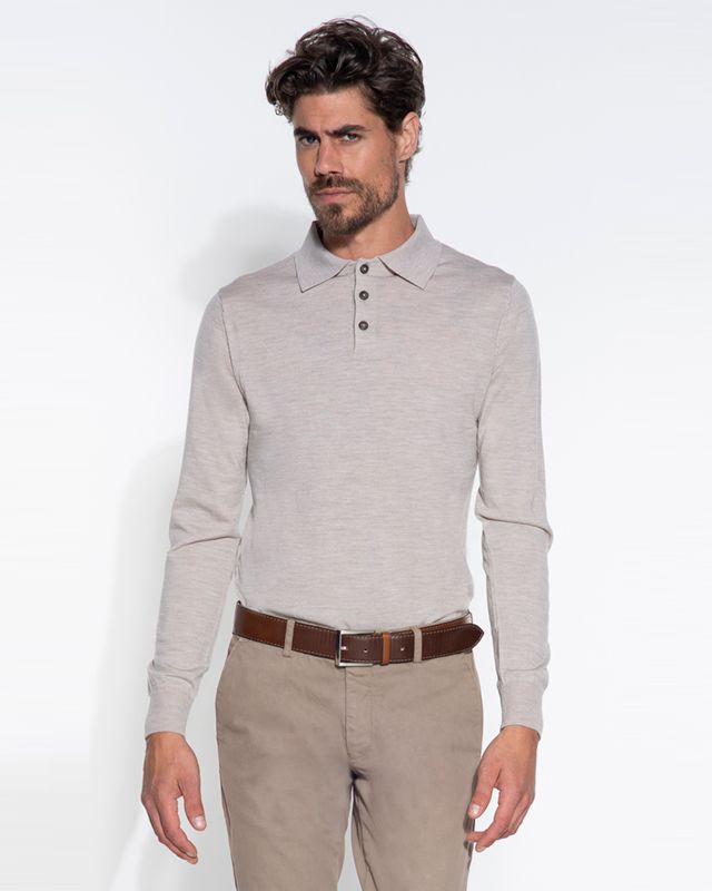 Dutch Dandies Moore Polo LM Beige 044526-810-L