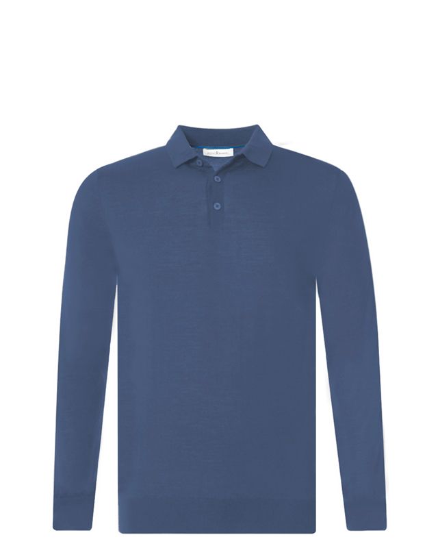 Dutch Dandies Moore Polo LM Blauw 044526-300-L