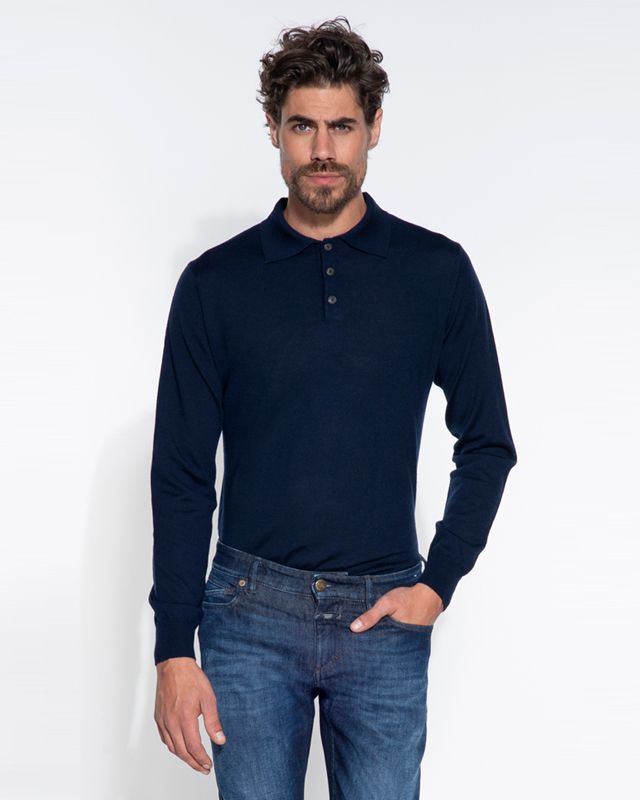 Dutch Dandies Moore Polo LM Donkerblauw 044526-380-L