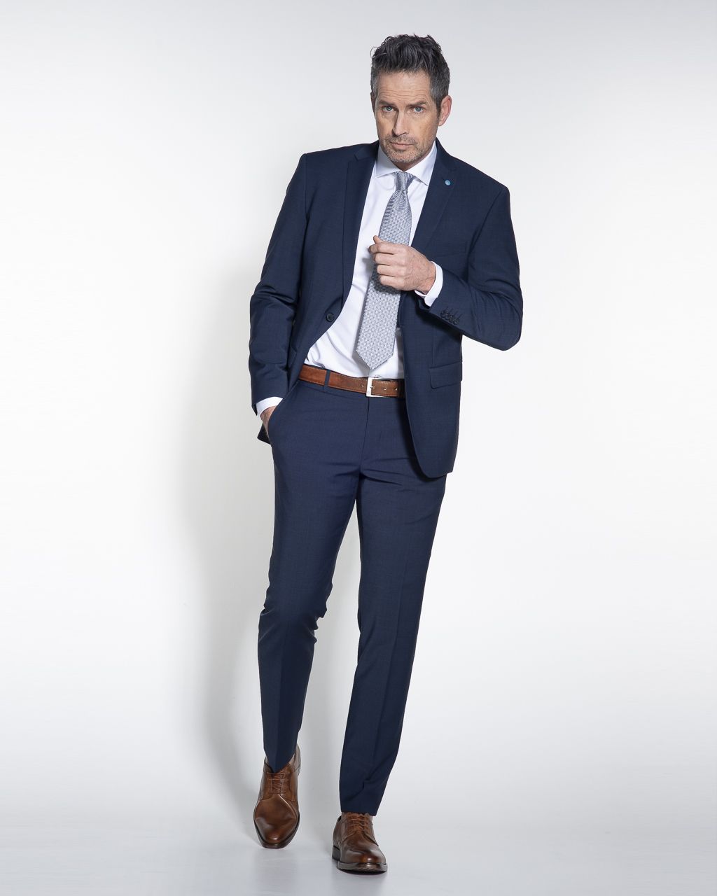 Pierre Cardin Future Flex Mix & Match Pantalon Donker blauw 046825-001-102