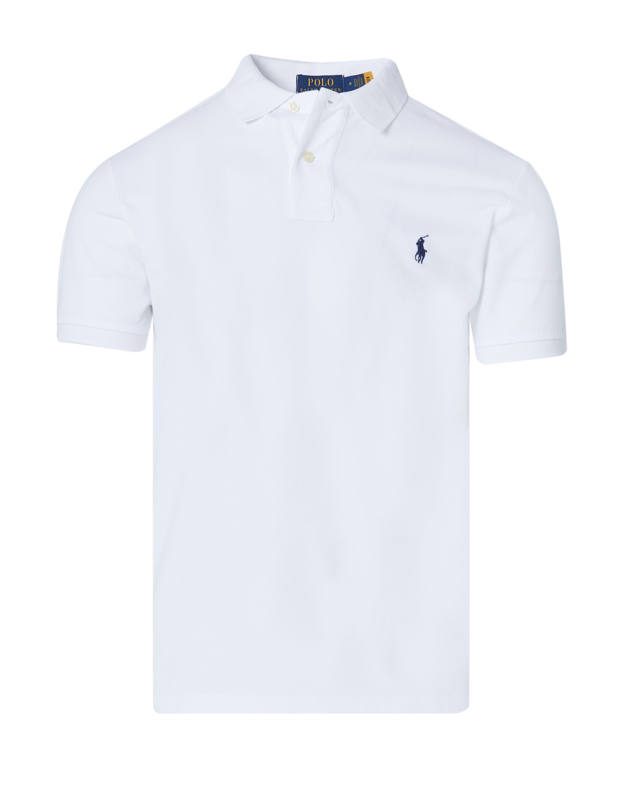 Polo Ralph Lauren Slim Fit Mesh Polo KM Wit 047433-001-L