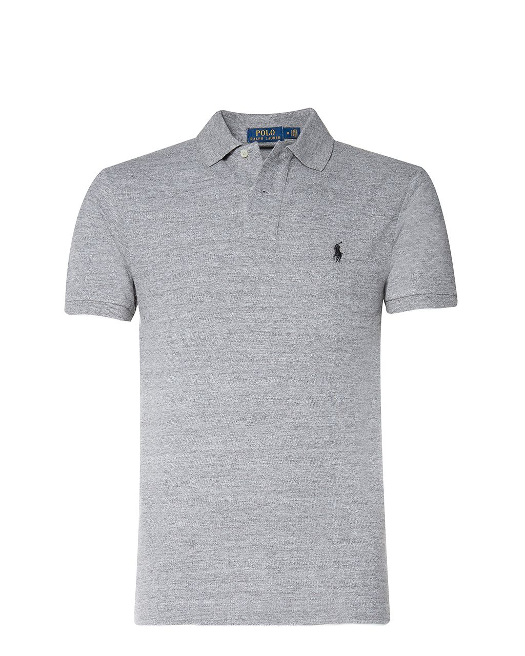 Polo Ralph Lauren Slim Fit Mesh Polo KM Grijs 047433-004-L