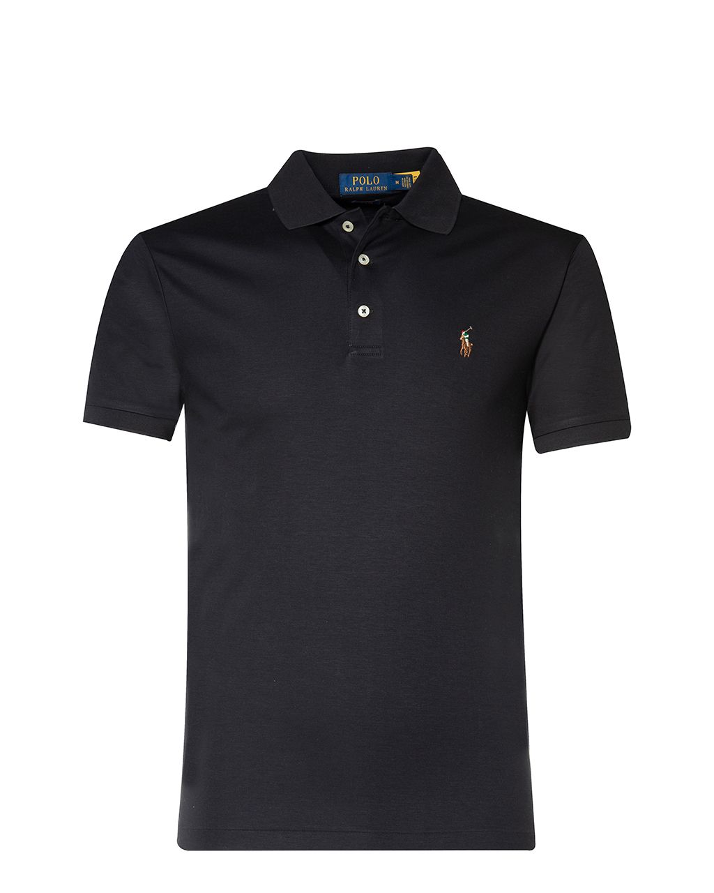 Polo Ralph Lauren Slim Fit Soft Touch Polo KM  Zwart 047437-003-L