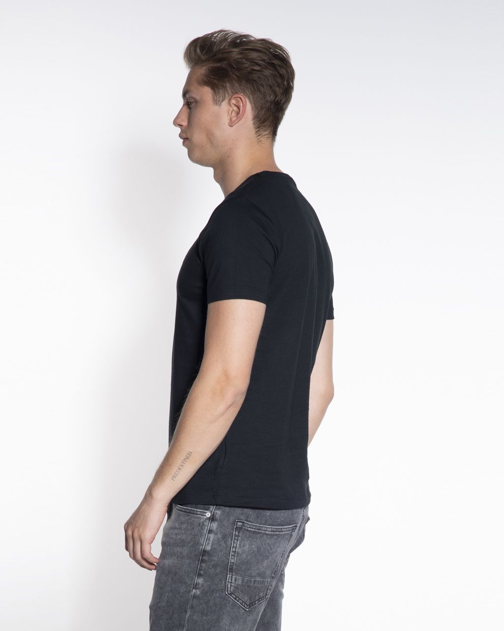 Polo Ralph Lauren Custom Slim fit T-shirt KM Zwart 047456-002-L