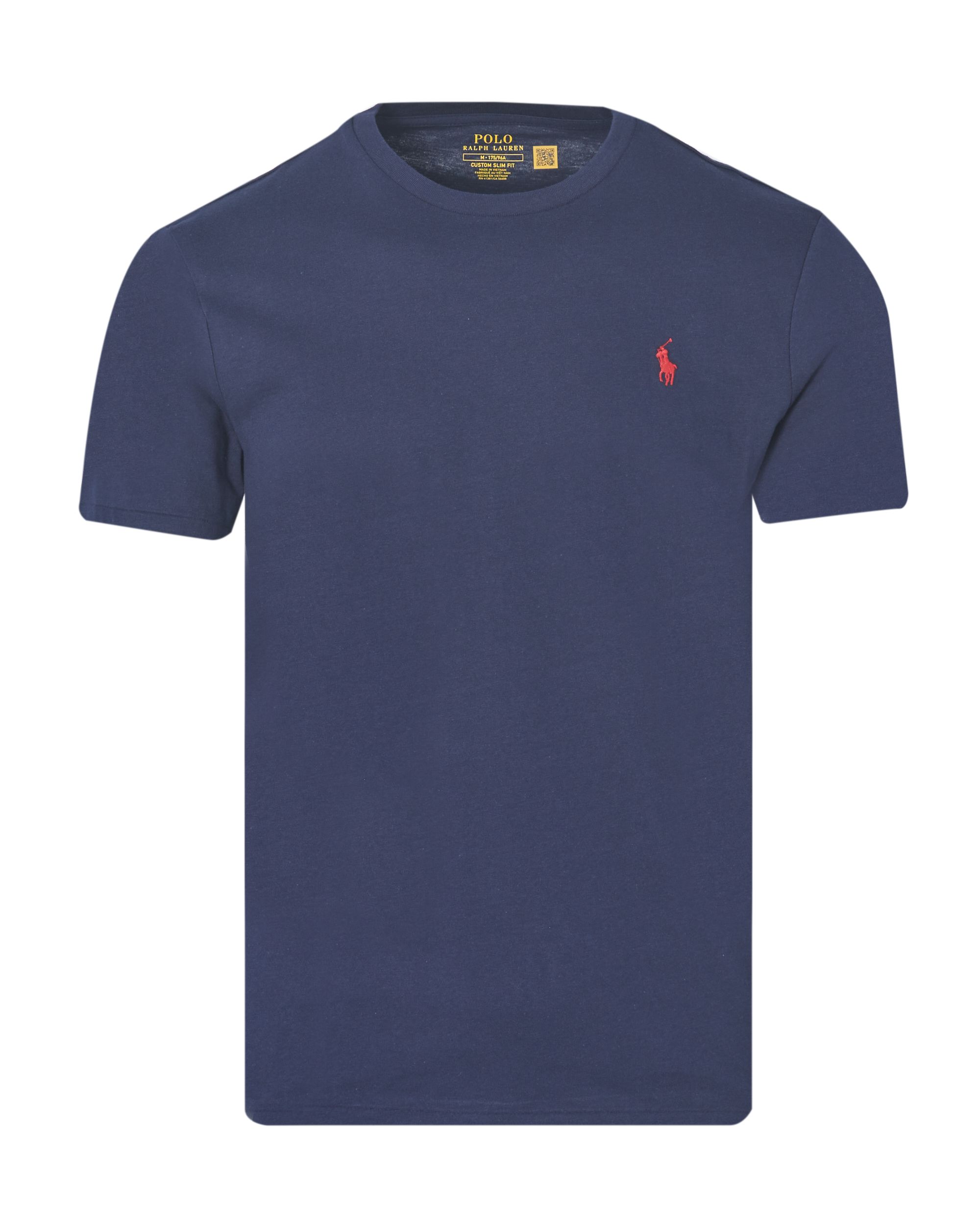 Polo Ralph Lauren Custom Slim fit T-shirt KM Blauw 047456-004-L