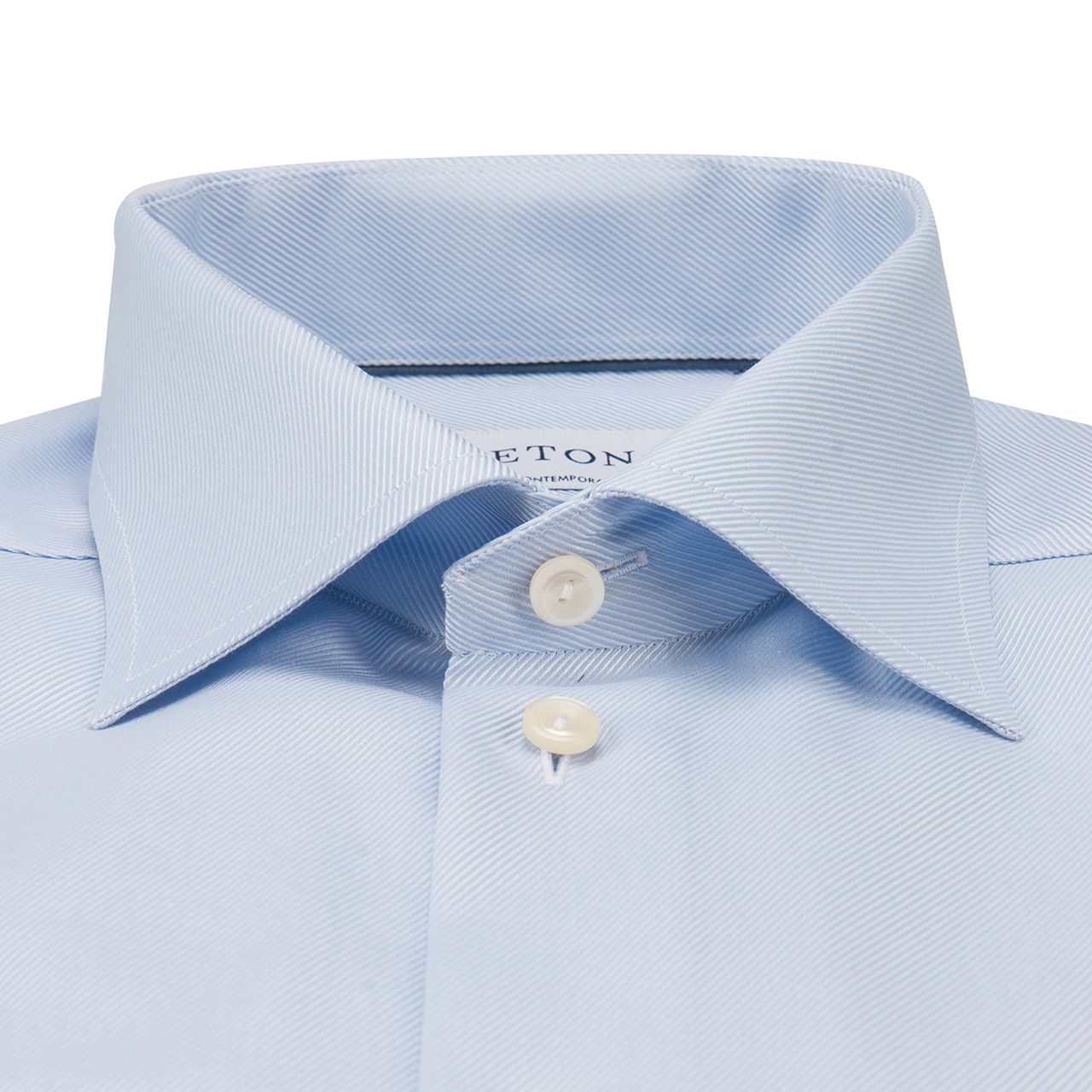 ETON Contemporary fit Overhemd LM  Blauw 049780-001-38