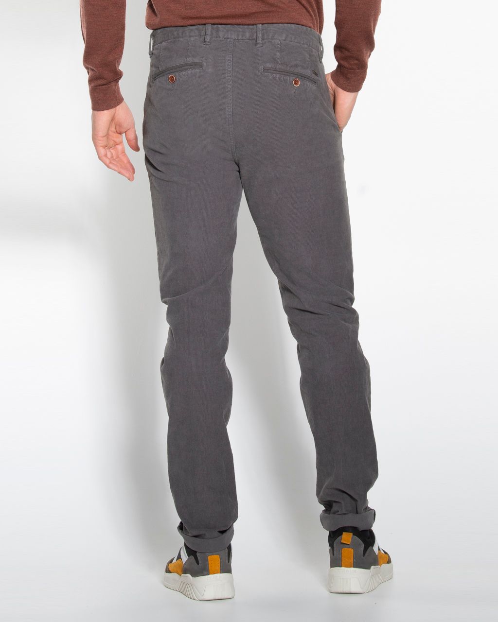 Campbell Classic Chino Donkergrijs uni 050094-002-31/34