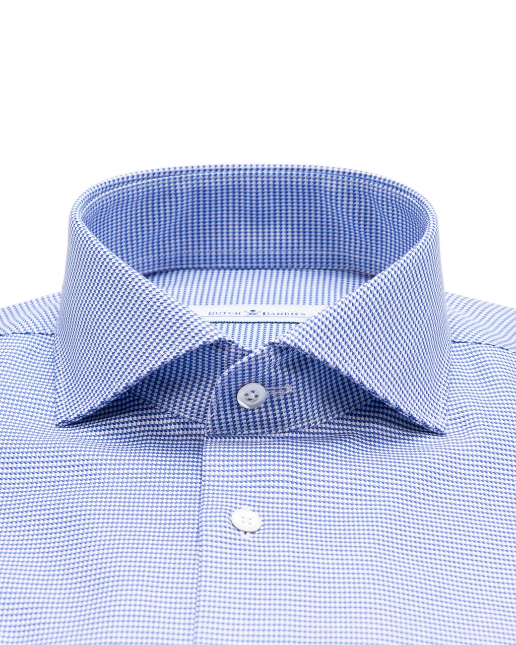 Dutch Dandies  Slim fit Overhemd LM Donkerblauw dessin 050178-001-37
