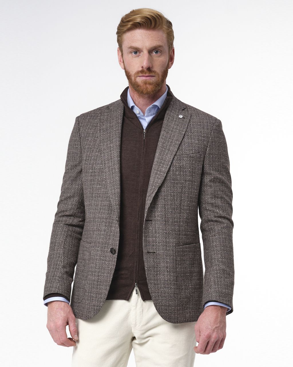 Dutch Dandies Colbert Bruin kleine ruit 050206-001-102