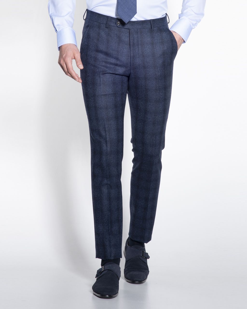 Dutch Dandies Pak Donkerblauw grote ruit 050213-001-102