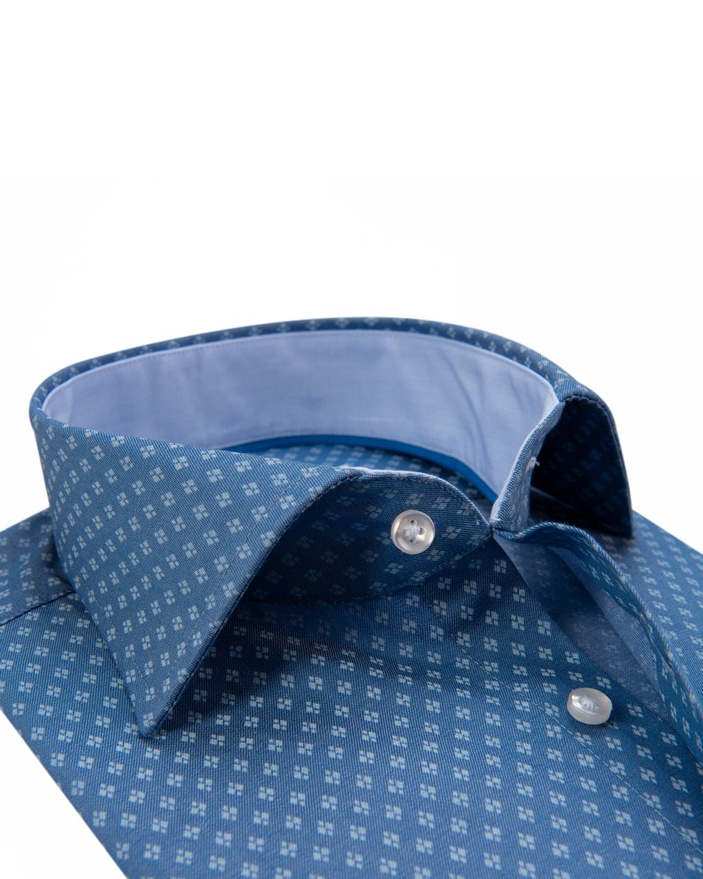 The BLUEPRINT Premium Trendy overhemd LM Blauw dessin 050232-001-L