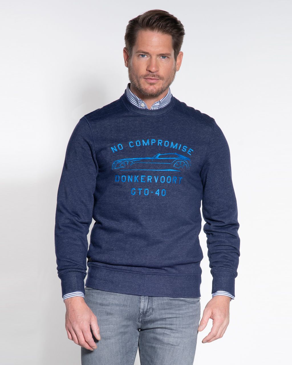 Donkervoort Sweater Donkerblauw 050406-007-L