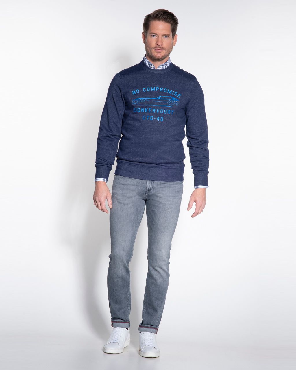Donkervoort Sweater Donkerblauw 050406-007-L