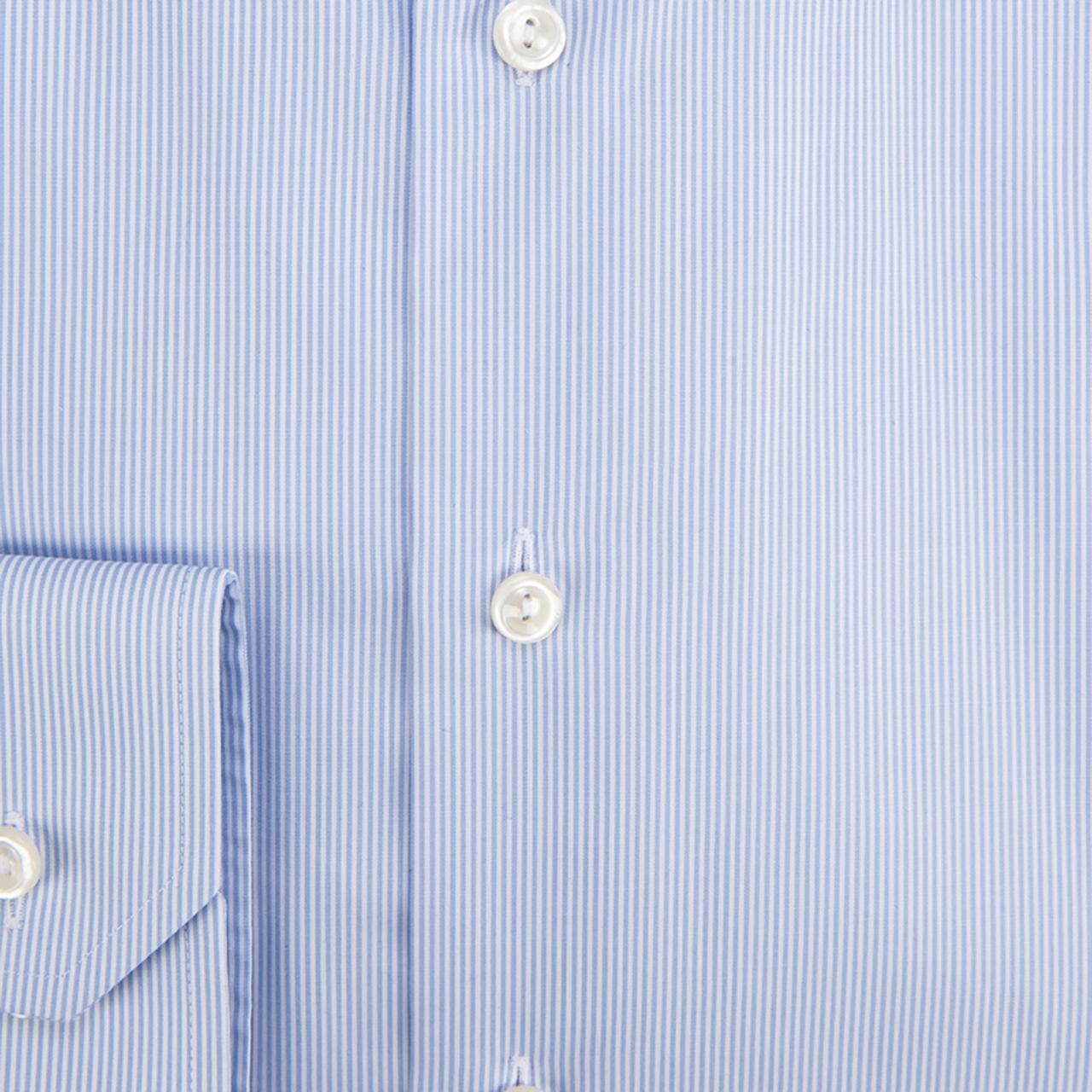 ETON Overhemd LM Lichtblauw streep 050455-001-37/38
