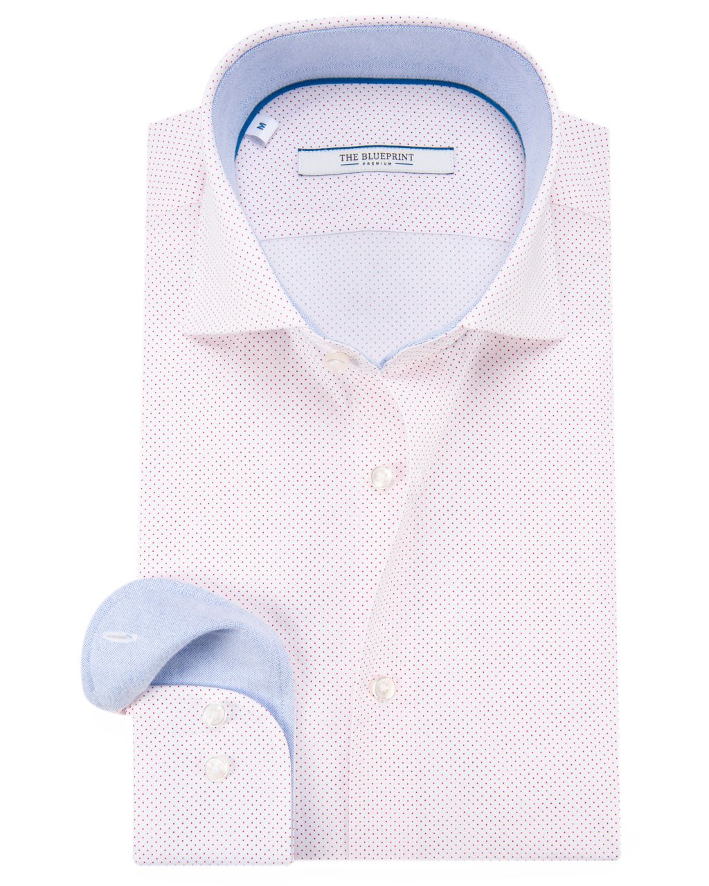 The BLUEPRINT Premium Trendy overhemd LM Wit dessin 050599-001-L