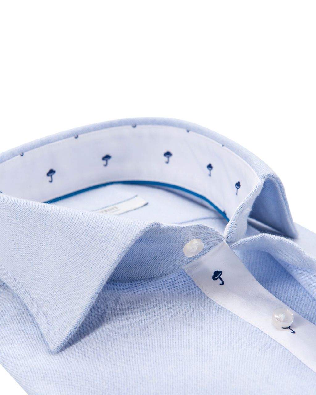 The BLUEPRINT Premium Trendy overhemd LM Lichtblauw uni 050600-001-L