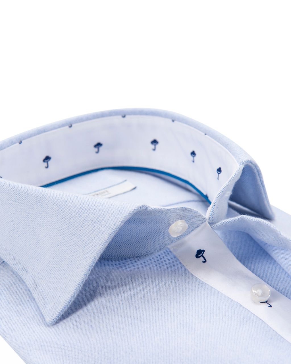 The BLUEPRINT Premium Trendy overhemd LM Lichtblauw uni 050600-001-L