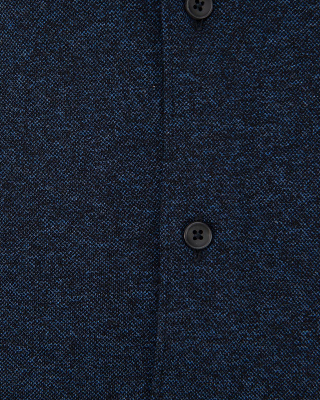 Xacus Tailored fit Overhemd LM Donkerblauw 051483-002-39