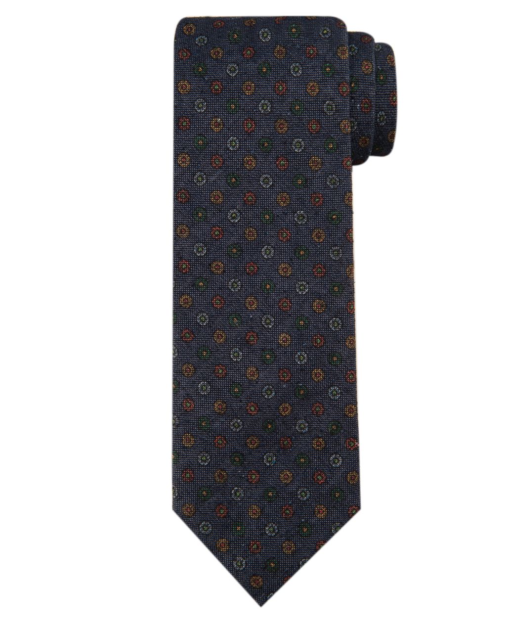 Dutch Dandies Stropdas Donkerblauw print 051679-001-0