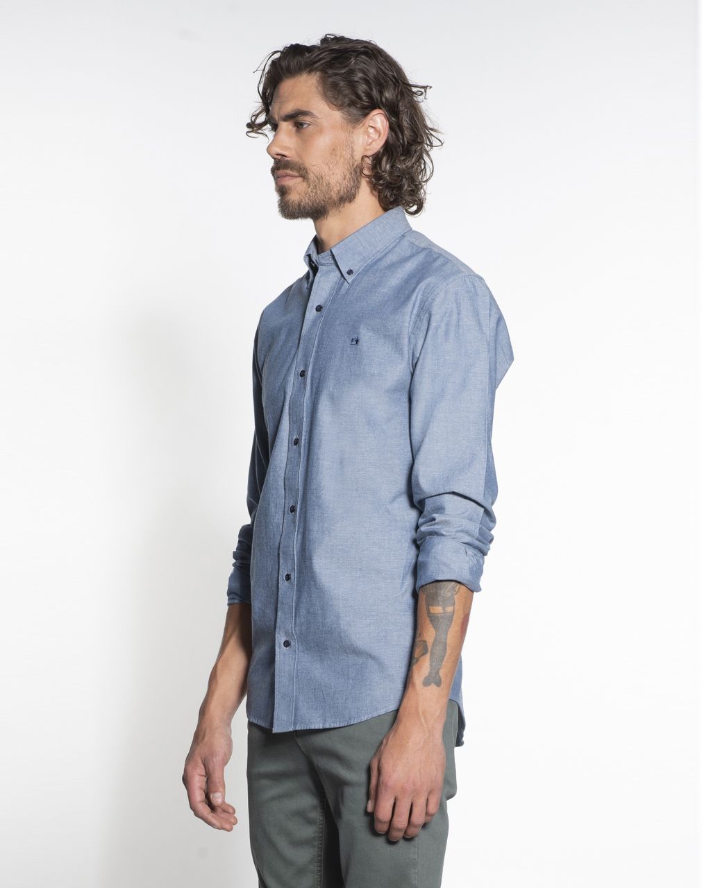 Scotch & Soda Casual Overhemd LM Blauw 051819-001-L