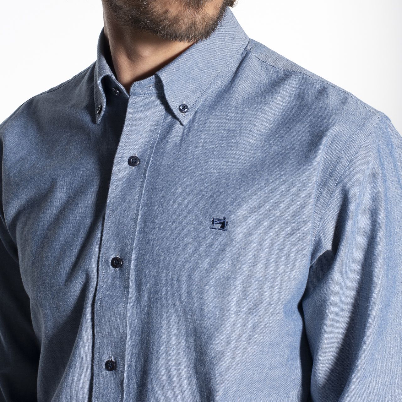Scotch & Soda Casual Overhemd LM Blauw 051819-001-L