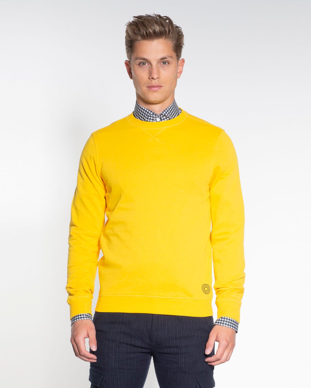 Blue Industry Sweater Geel 052247-001-L