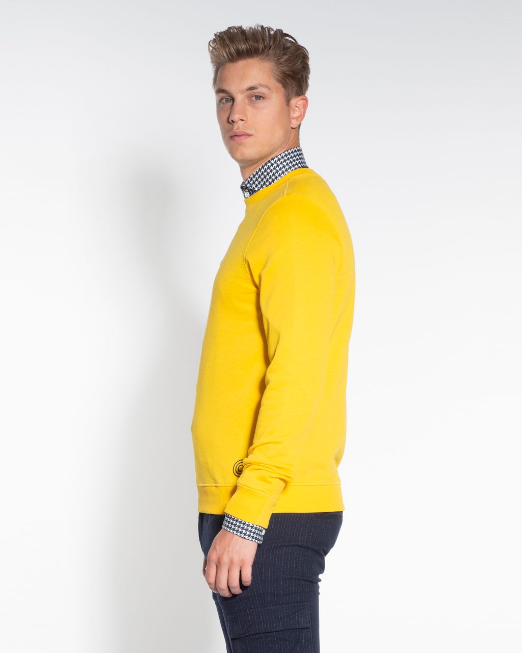 Blue Industry Sweater Geel 052247-001-L